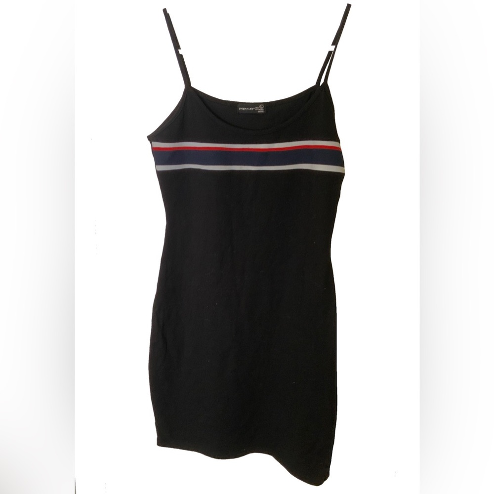 Striped Black Dress